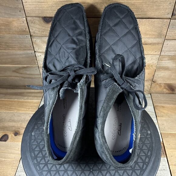 Clarks Mens Size US 10.5 Shacre II Step Black Casual Moccasin Shoes Lace Up NEW - Picture 5 of 11